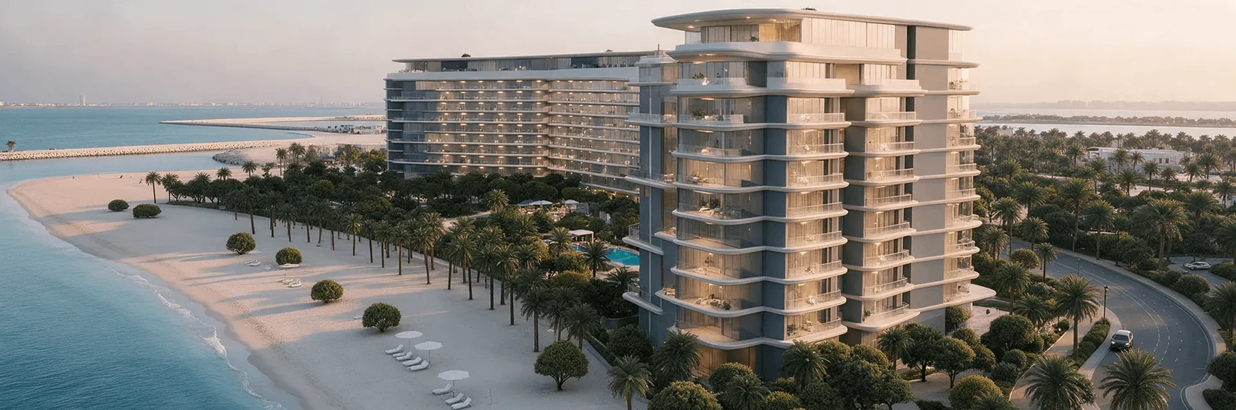 JW Marriott Residences Yas Island architectural rendering