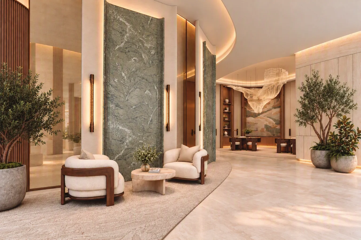 Arrival and lobby