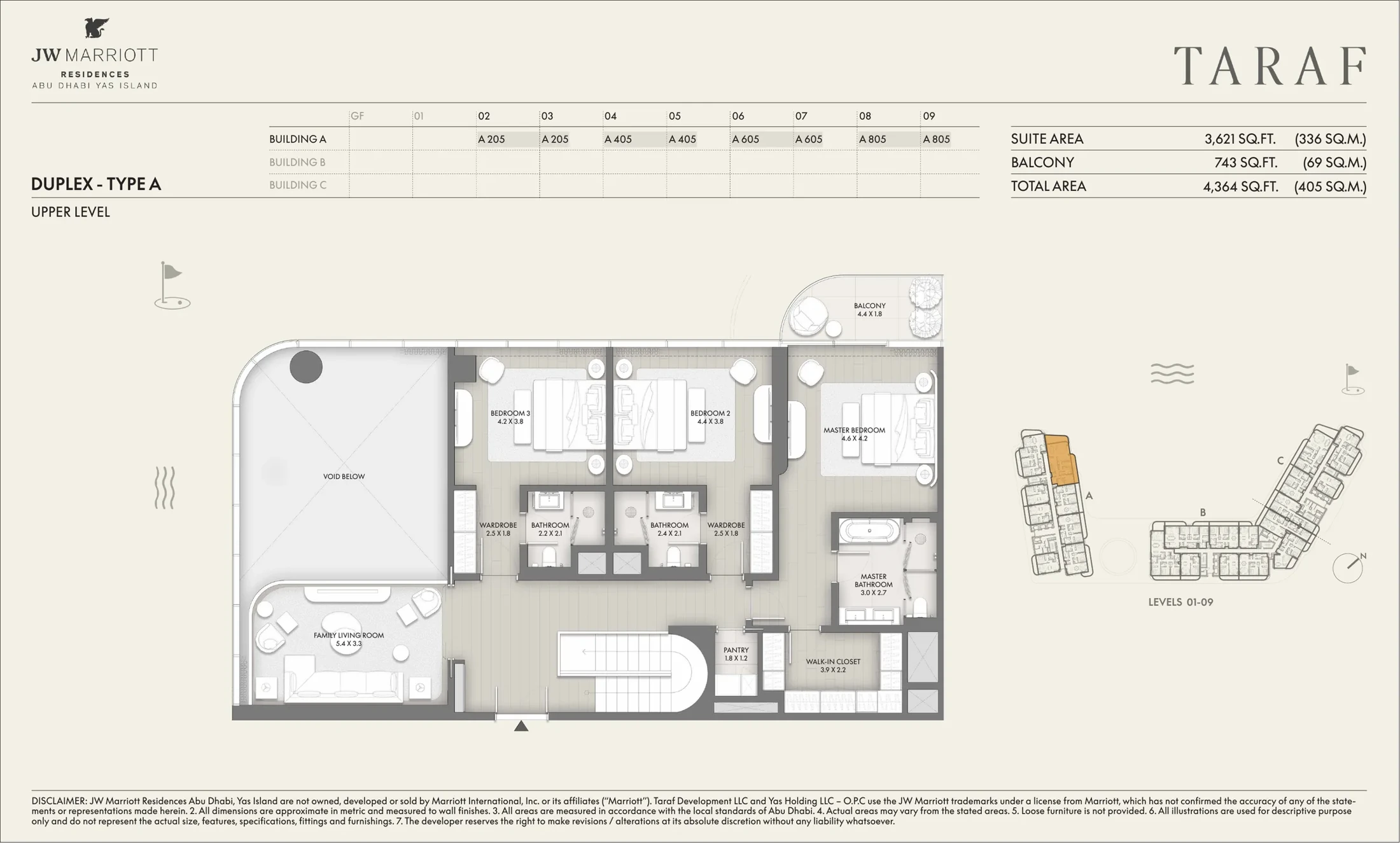 Four bedroom duplex, Type A